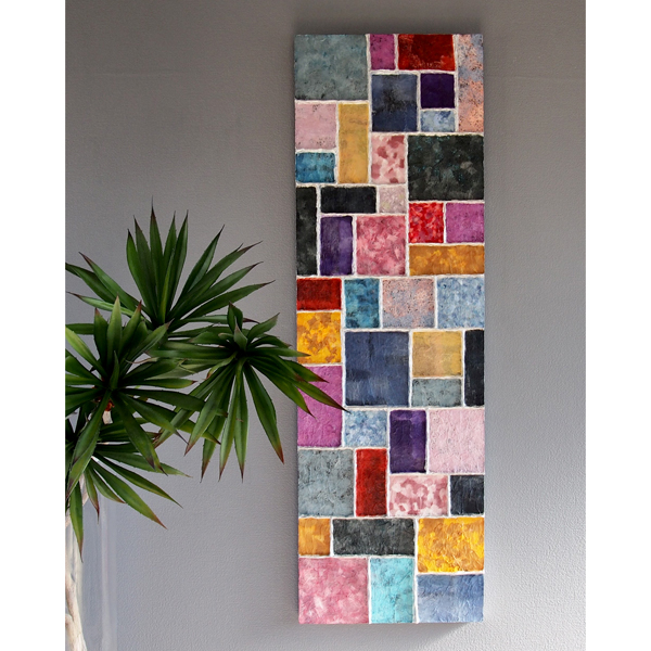 Contemporary Washi Japanese Paper Wall Art Abstract 和紙 アートパネル